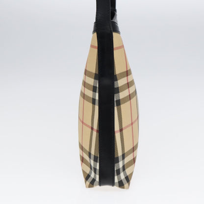 Burberry Shoulder Bag Nova Check Canvas, BEIGE, PVC, Shoulder bag