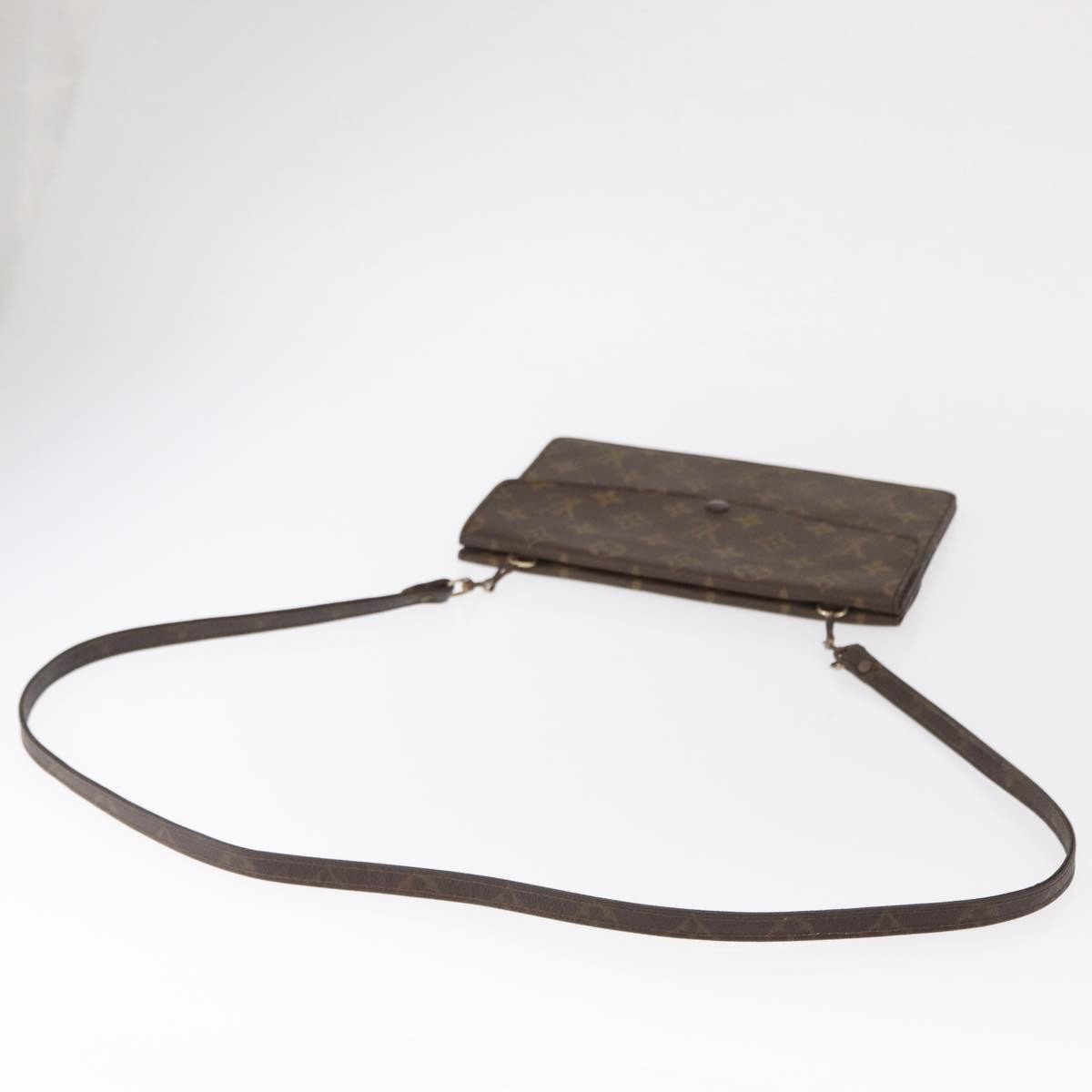 Louis Vuitton Double Rabat Handbag Monogram Canvas, BROWN, CANVAS, Shoulder bag