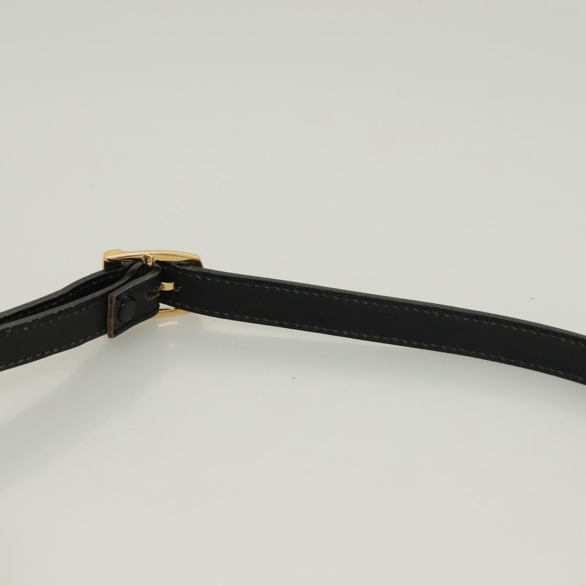 Bally Vintage Shoulder Bag Leather, Black, Leather, Shoulder Bag