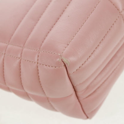Burberry Lola Zip Shoulder Bag Quilted Leather, PINK, LEATHER, Shoulder bag