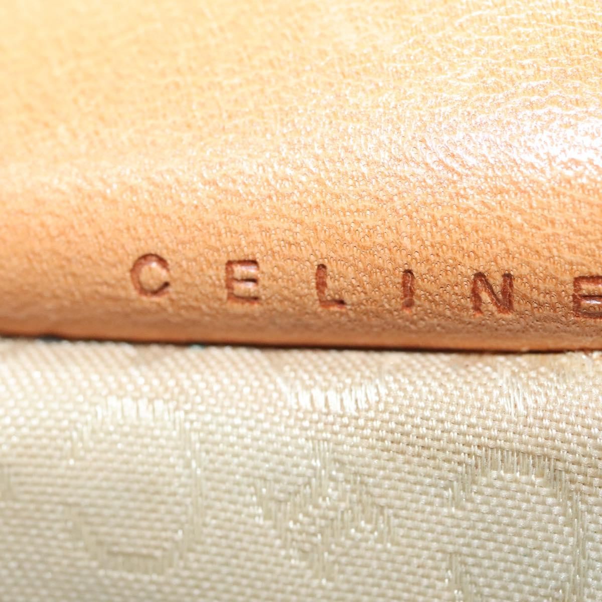 Celine Macadam Shoulder Bag Canvas, TURQUOISE, SUEDE, Shoulder bag