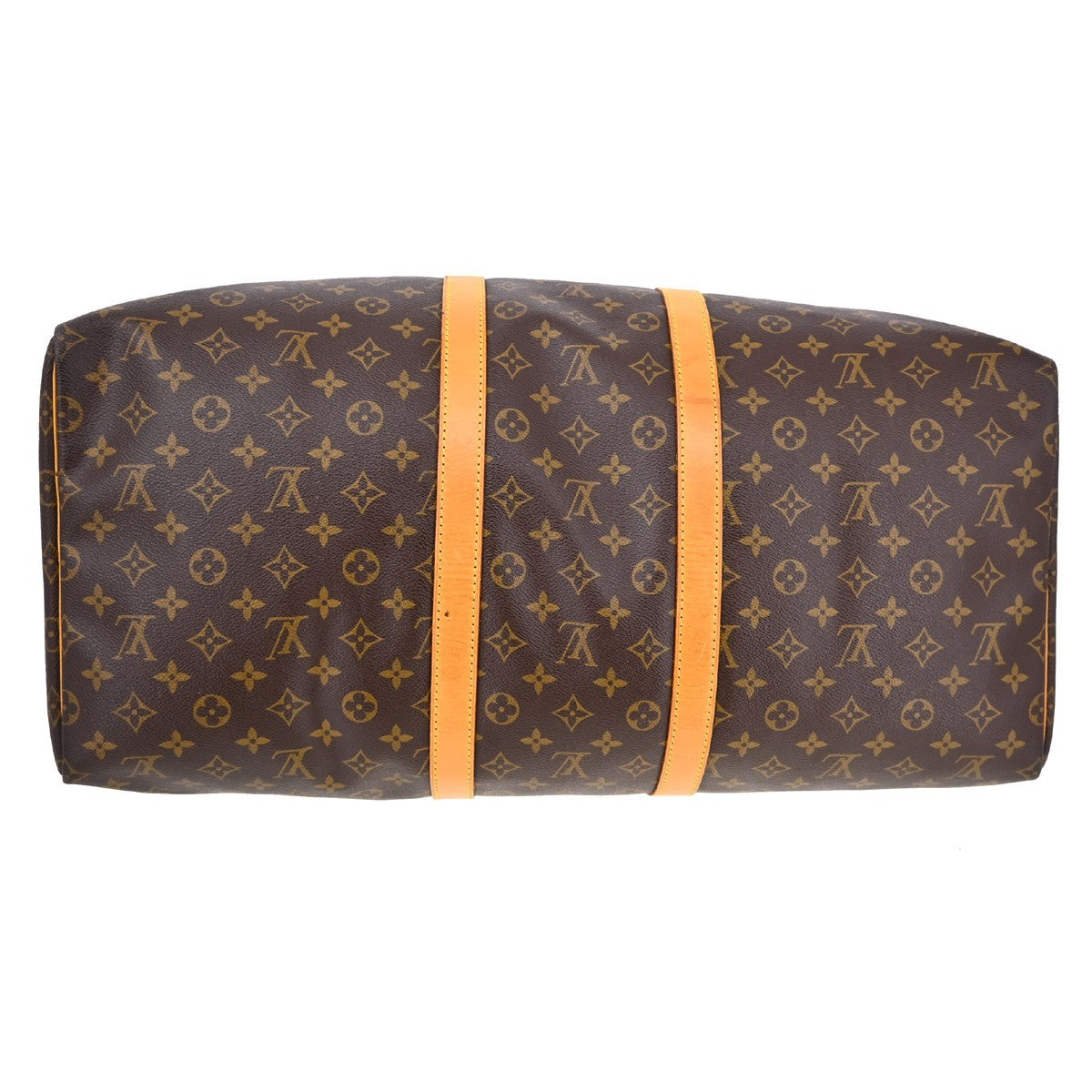 Louis Vuitton Keepall Bag Monogram Canvas, BROWN, CANVAS, Travel bag