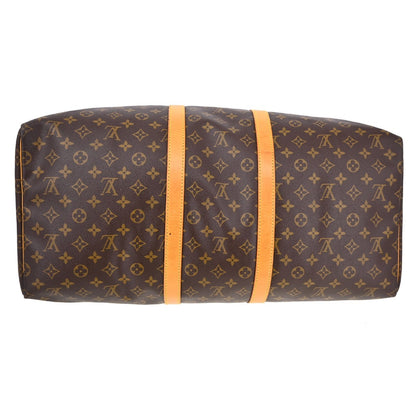 Louis Vuitton Keepall Bag Monogram Canvas, BROWN, CANVAS, Travel bag