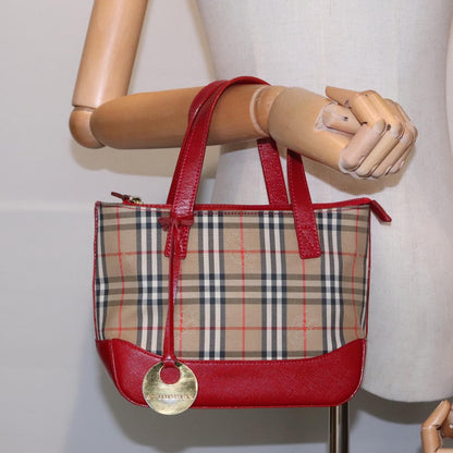 Burberry Nova Check Handbag Nova Check Canvas, BEIGE, CANVAS, Handbag