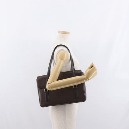 Burberry Vintage Handbag Leather, BROWN, LEATHER, Handbag