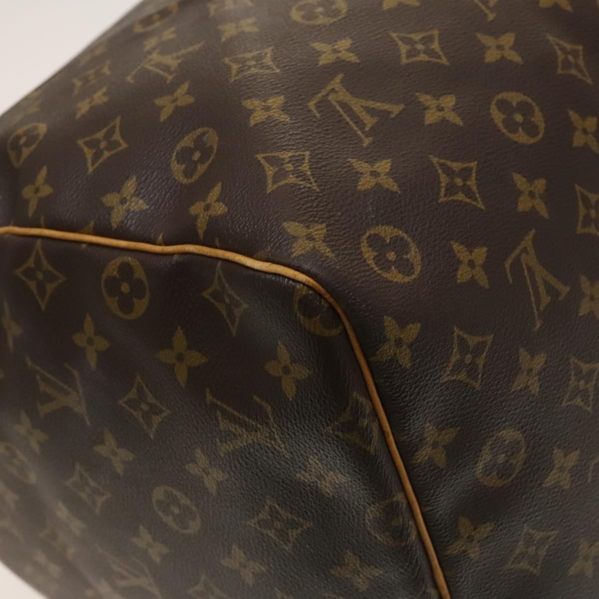 Louis Vuitton Keepall Bag Monogram Canvas, BROWN, CANVAS, Travel bag