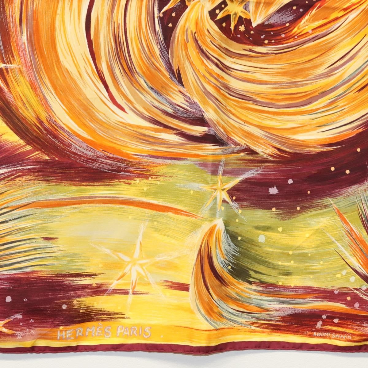 Hermes Carré 90 Silk multicolor, YELLOW, SILK, Scarve & shawl