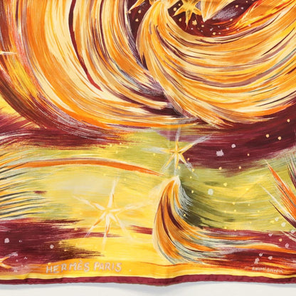 Hermes Carré 90 Silk multicolor, YELLOW, SILK, Scarve & shawl