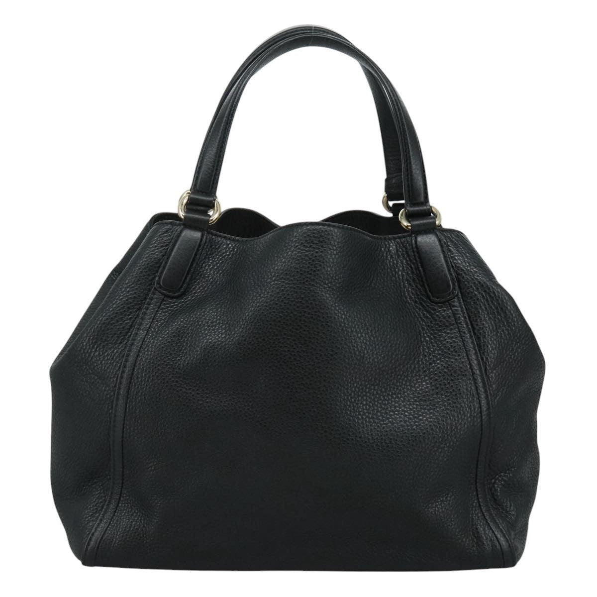 Gucci Soho Shoulder Bag Leather, BLACK, LEATHER, Handbag