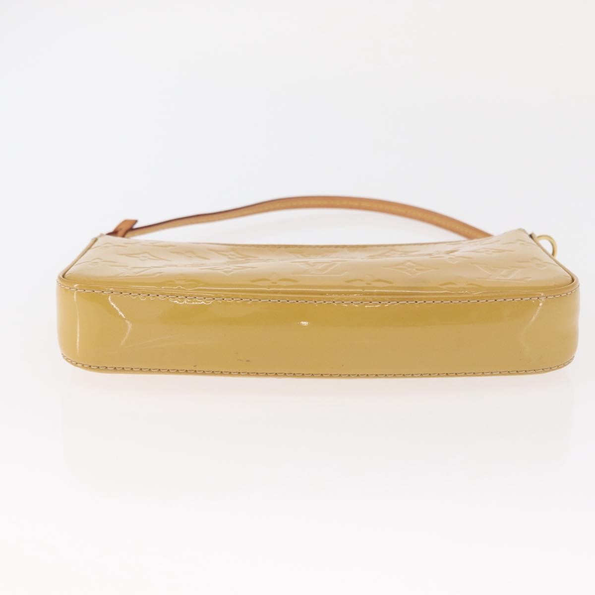 Louis Vuitton Pochette Accessoires NM Monogram Vernis, YELLOW, PATENT_LEATHER, Clutche & pouche