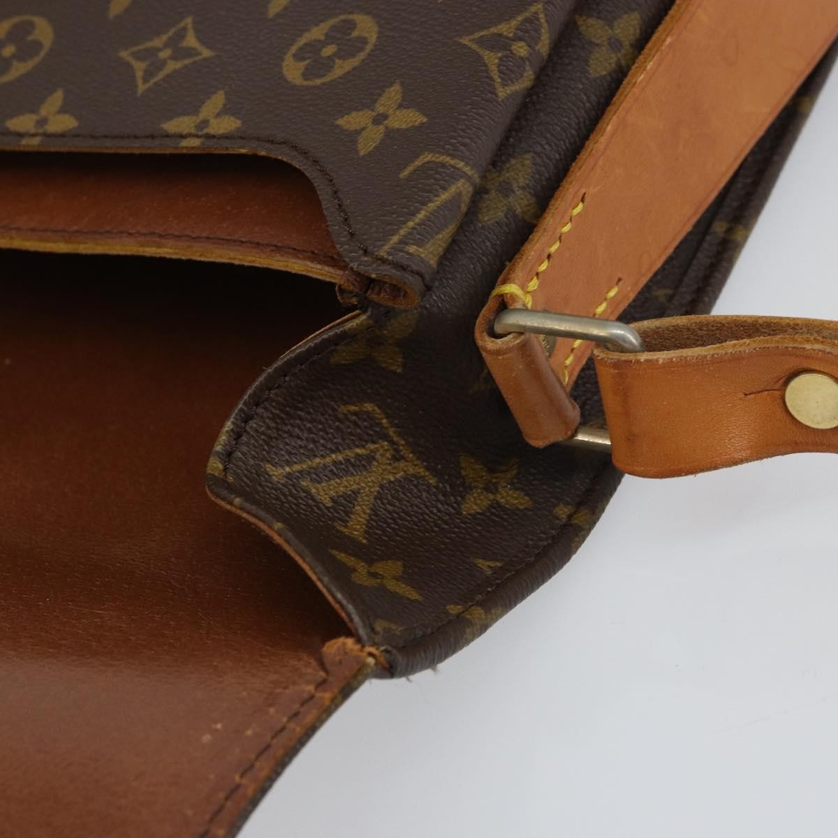 Louis Vuitton Cartouchiere Handbag Monogram Canvas, BROWN, CANVAS, Shoulder bag