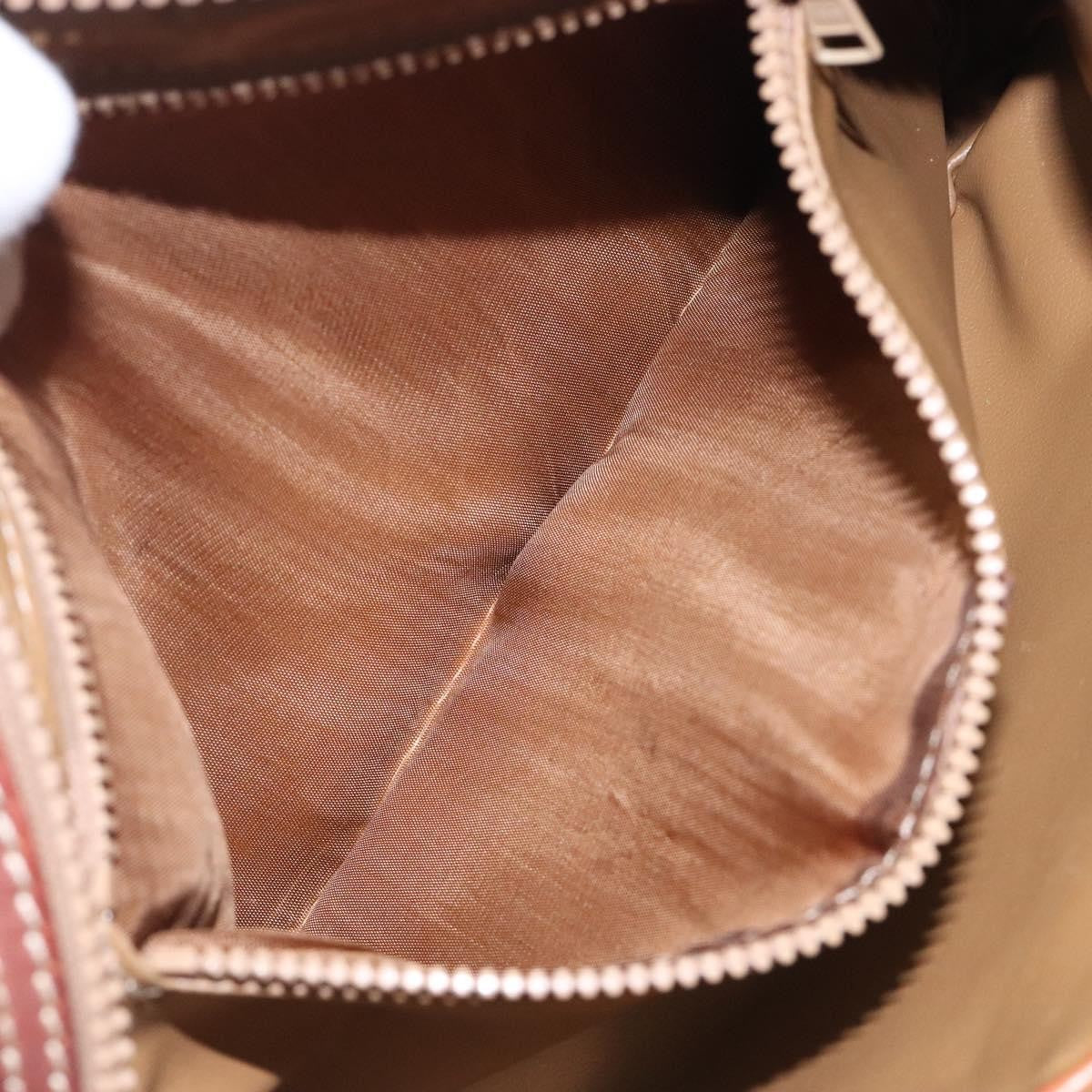 Celine Macadam Pochette Canvas and Leather, BROWN, CANVAS, Clutche & pouche