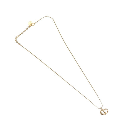 Christian Dior CD Pendant Necklace Metal, GOLD, METAL, Necklace
