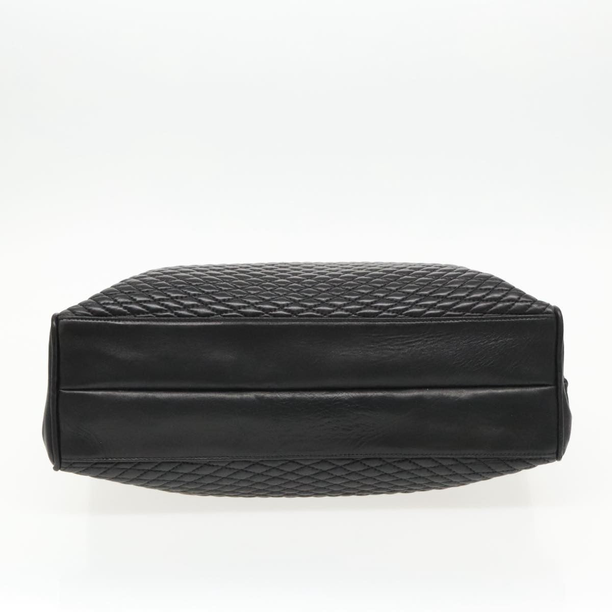 Bally Vintage Tote Bag Quilted Leather, Black, Leather, Shoulder Bag