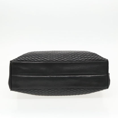 Bally Vintage Tote Bag Quilted Leather, Black, Leather, Shoulder Bag