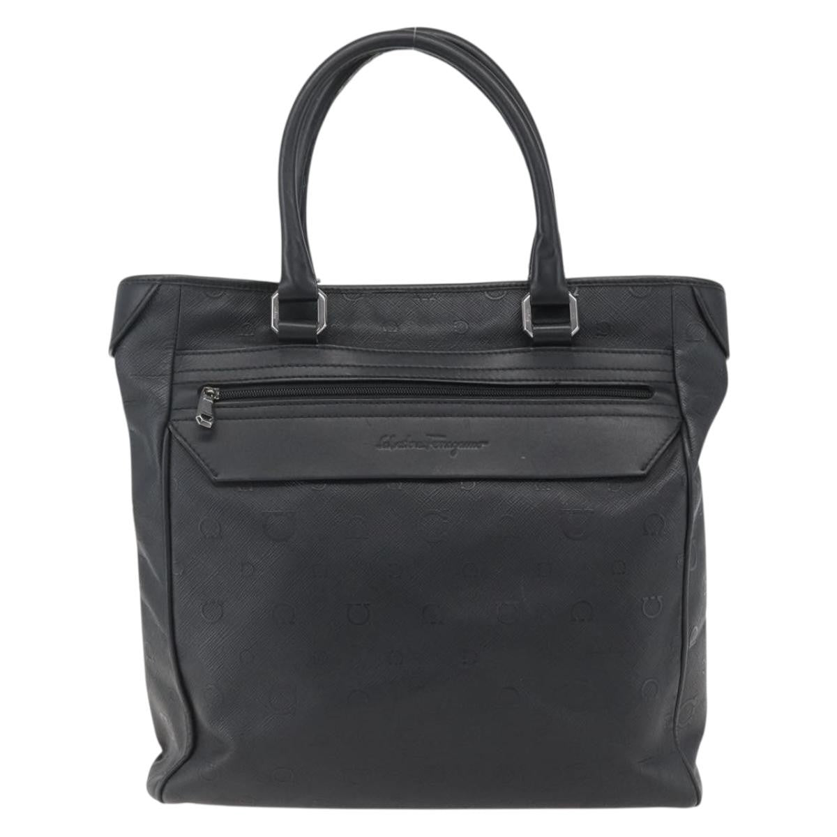 Salvatore Ferragamo Vintage Tote bag Leather, BLACK, LEATHER, Tote bag