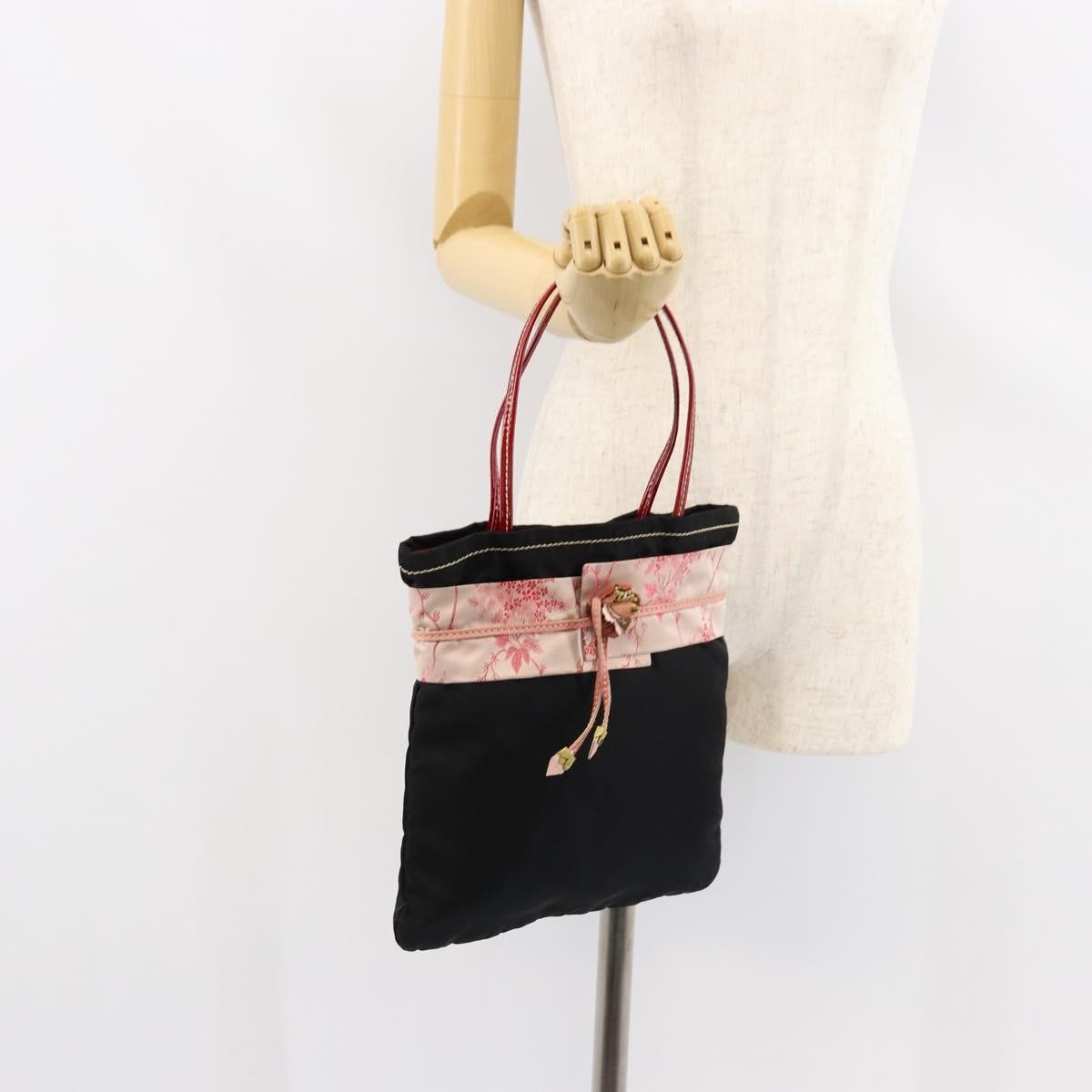 Prada Vintage Tote Tessuto, BLACK, NYLON, Tote bag