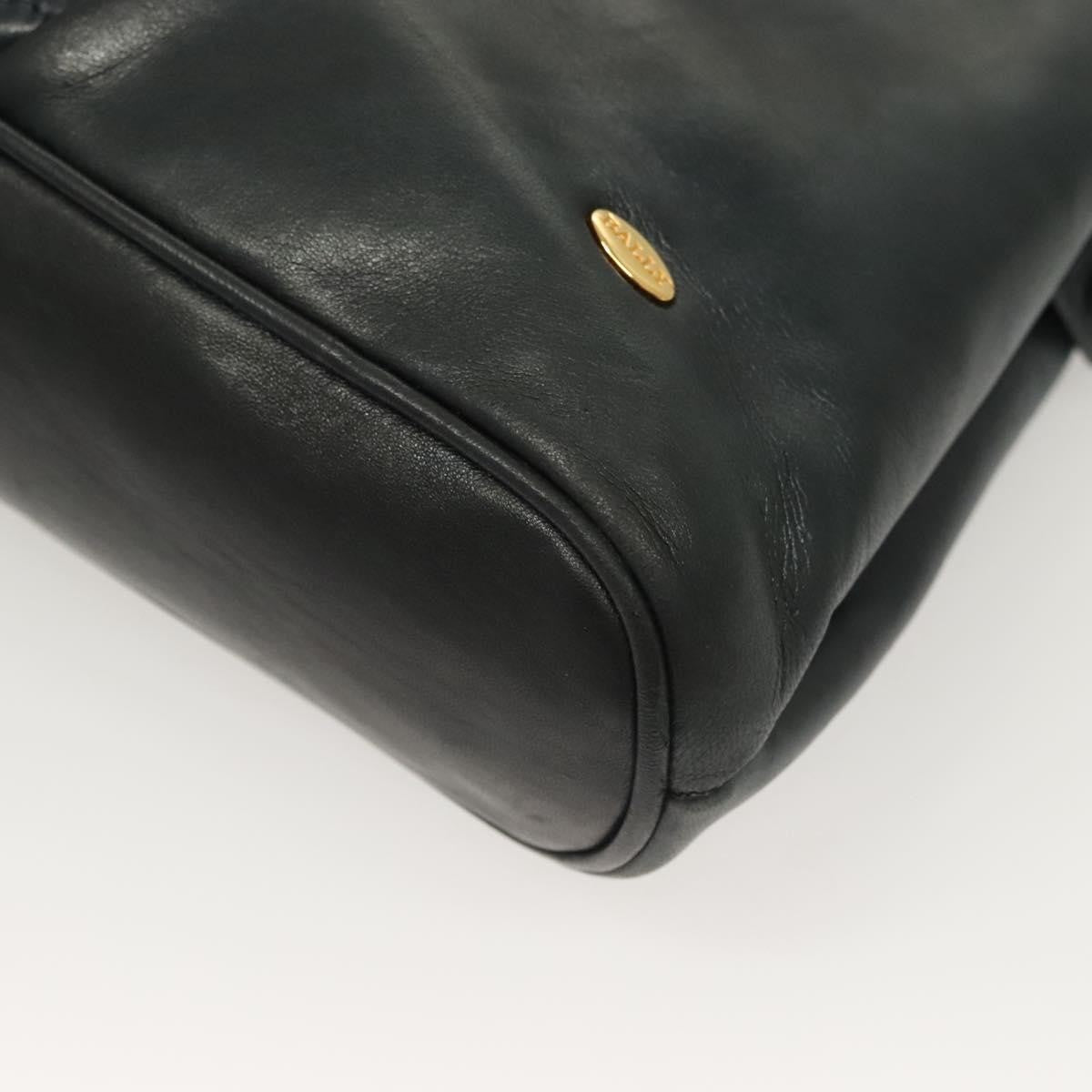Bally Vintage Shoulder Bag Quilted leather, Black, Leather, Handbag