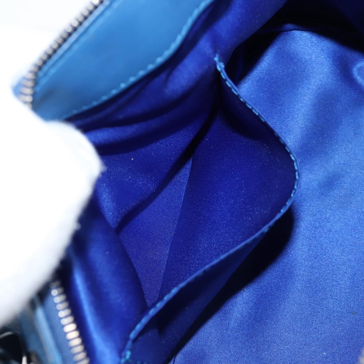 Chanel Doctor Bowling Bag Quilted Calfskin, BLUE, LEATHER, Handbag