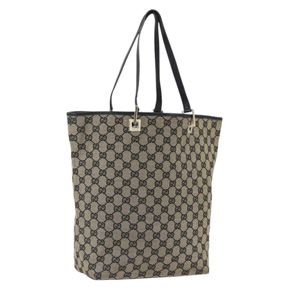 Gucci Vintage Bucket Shopping Tote GG Canvas, BEIGE, CANVAS, Tote bag