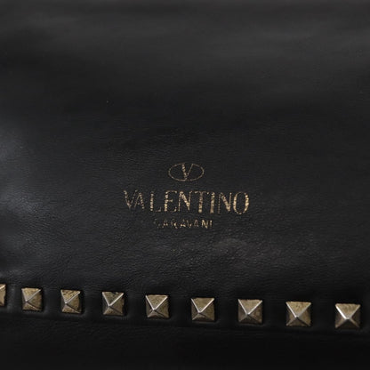 Valentino Garavani Rockstud Tote Textured Leather, BLACK, LEATHER, Tote bag