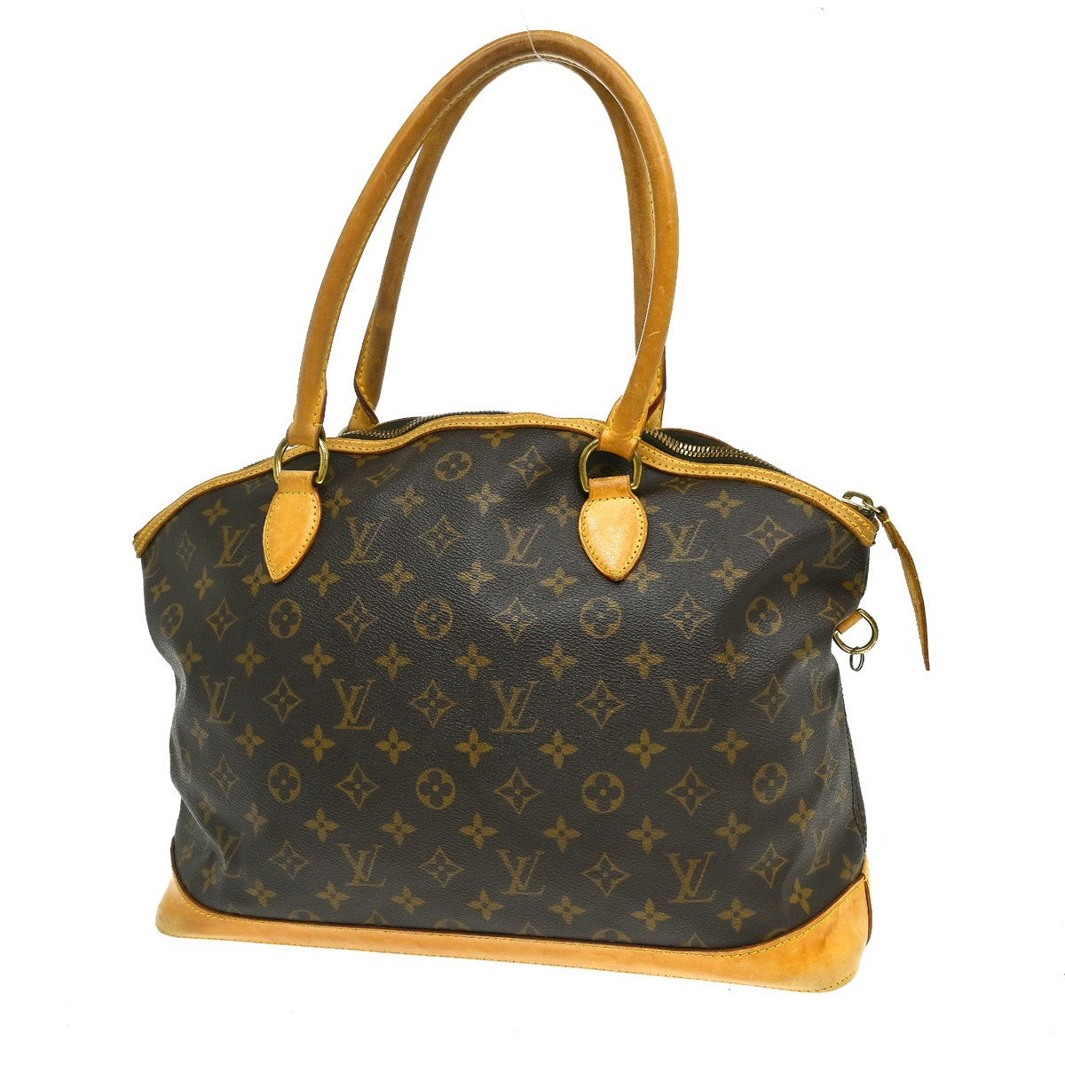 Louis Vuitton Lockit Handbag Monogram Canvas, Brown, Canvas, Shoulder Bag
