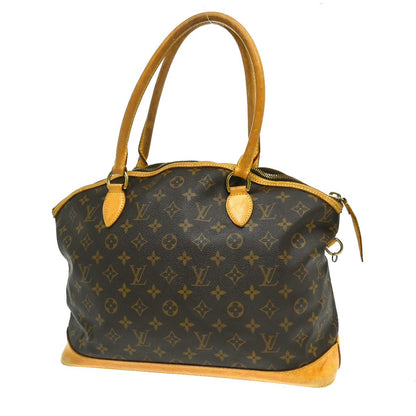 Louis Vuitton Lockit Handbag Monogram Canvas, Brown, Canvas, Shoulder Bag