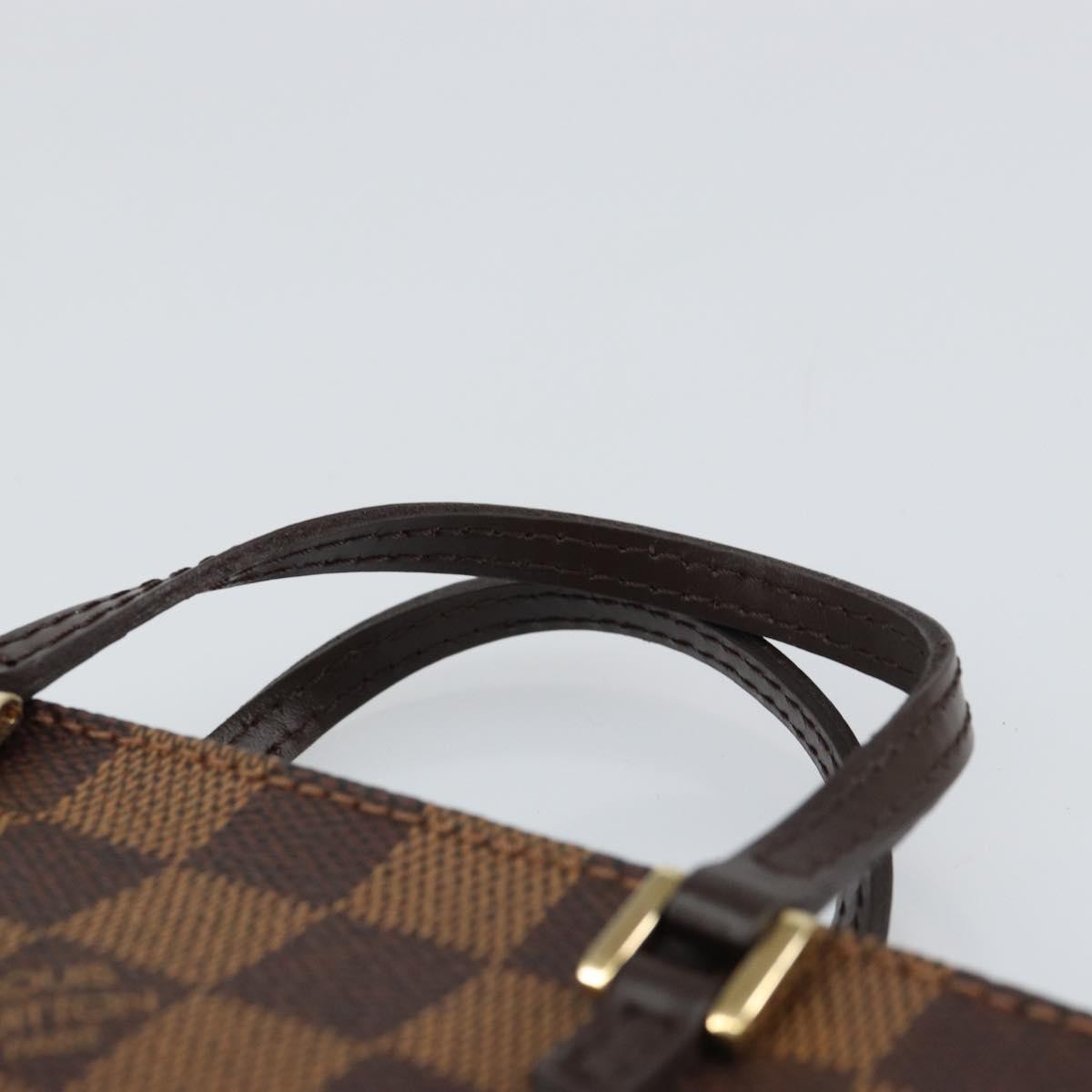 Louis Vuitton Manosque Pochette Damier, BROWN, CANVAS, Clutche & pouche