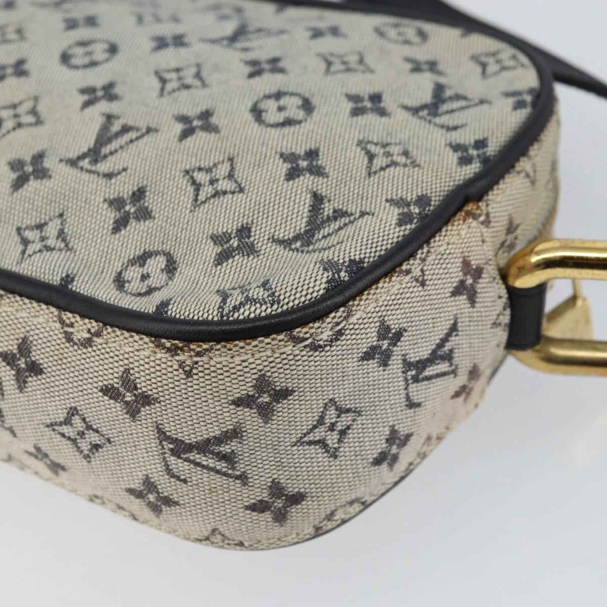 Louis Vuitton Juliette Crossbody Bag Mini Lin, BLUE, CANVAS, Shoulder bag