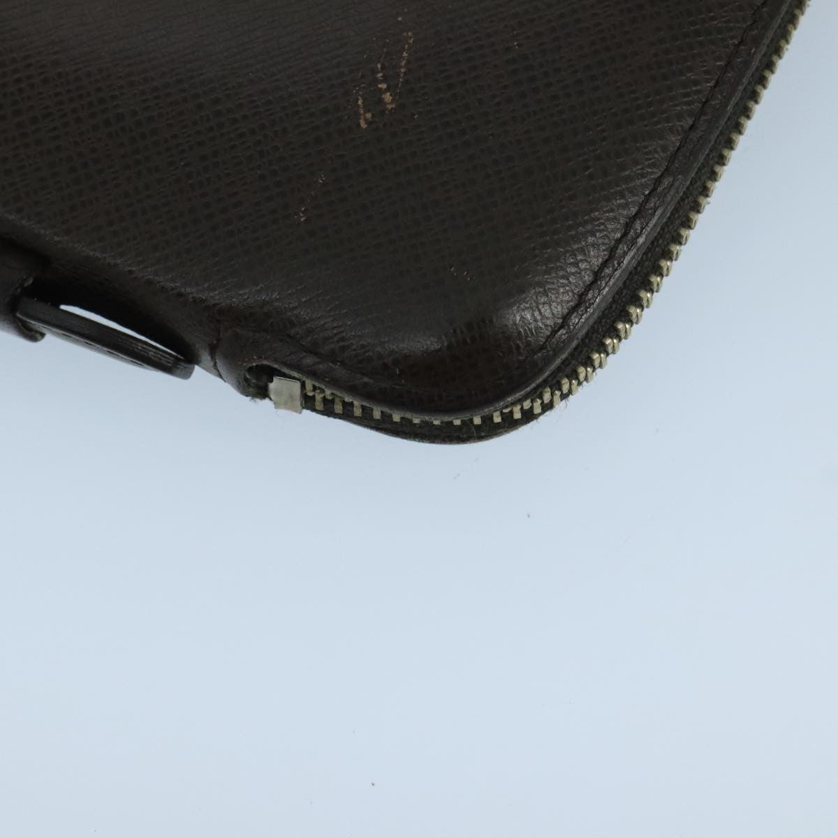 Louis Vuitton Atoll Organizer Wallet Taiga Leather, BROWN, LEATHER, Clutche & pouche