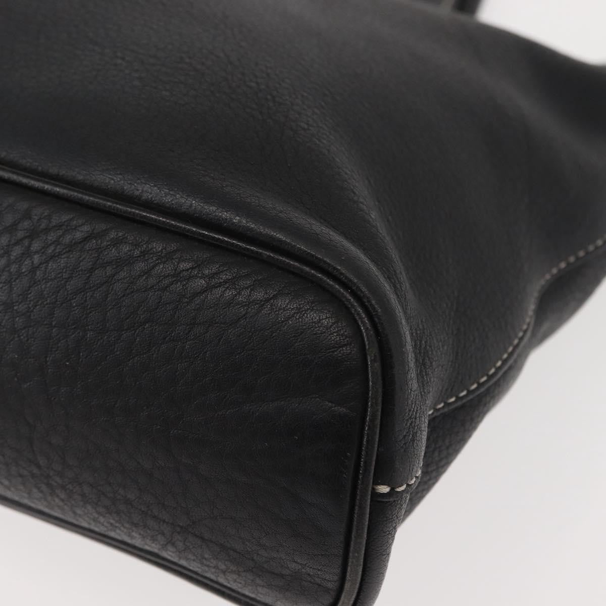 Burberry Vintage Handbag Leather, BLACK, LEATHER, Handbag