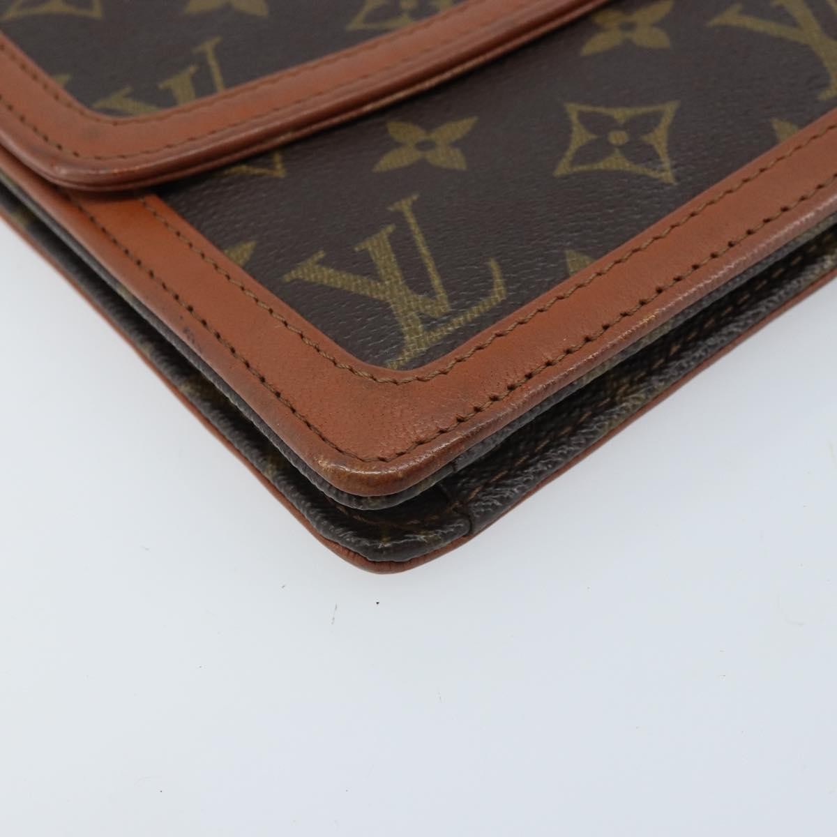 Louis Vuitton Dame Pochette Monogram Canvas, BROWN, CANVAS, Clutche & pouche