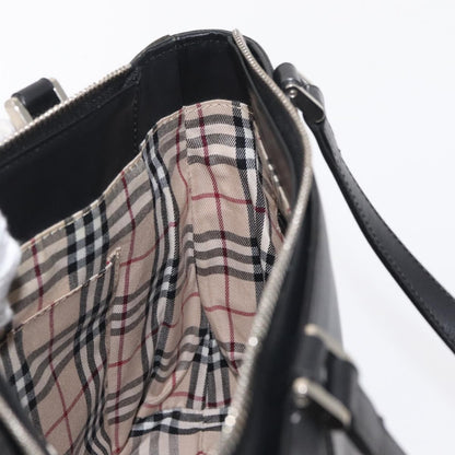 Burberry Vintage Handbag Leather, BLACK, LEATHER, Handbag