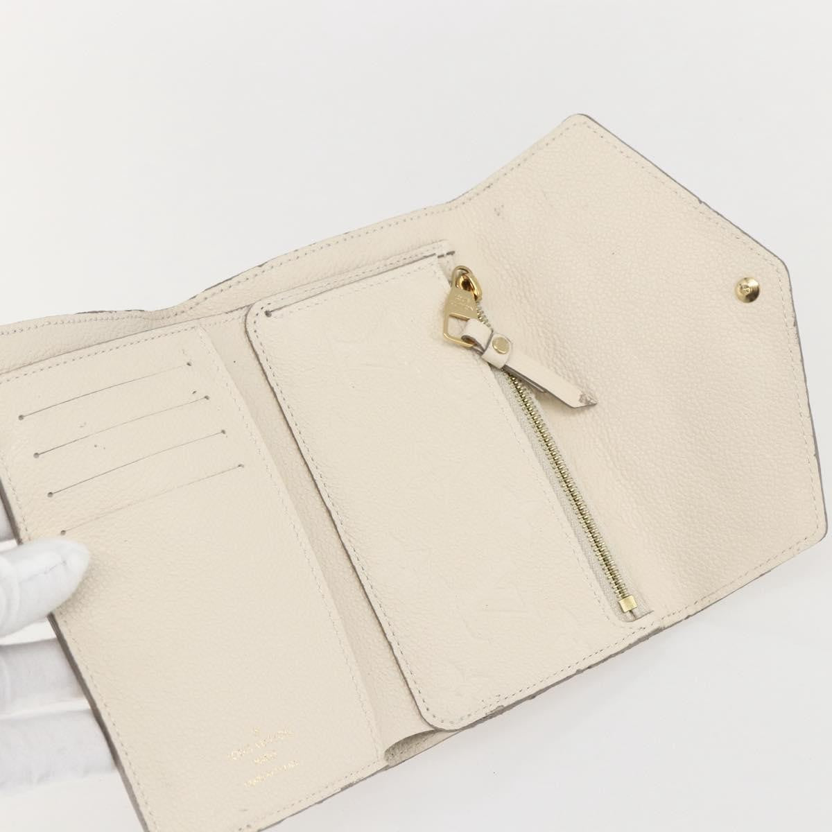 Louis Vuitton Zoe Wallet Monogram Empreinte Leather, BEIGE, LEATHER, Wallets