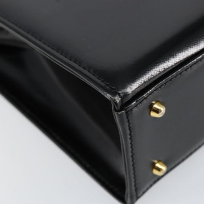 Versace Vintage Shoulder Bag Leather, BLACK, LEATHER, Tote bag