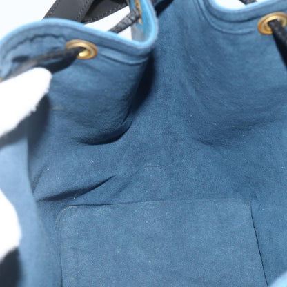 Louis Vuitton Bicolor Petit Noe Handbag Epi Leather, Blue, Leather, Shoulder Bag