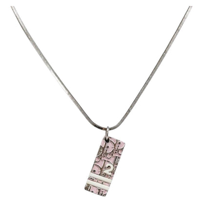 Christian Dior Trotter Pendant Necklace Metal, SILVER, METAL, Necklace