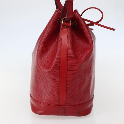 Louis Vuitton Noe Shoulder bag Leather, RED, LEATHER, Shoulder bag