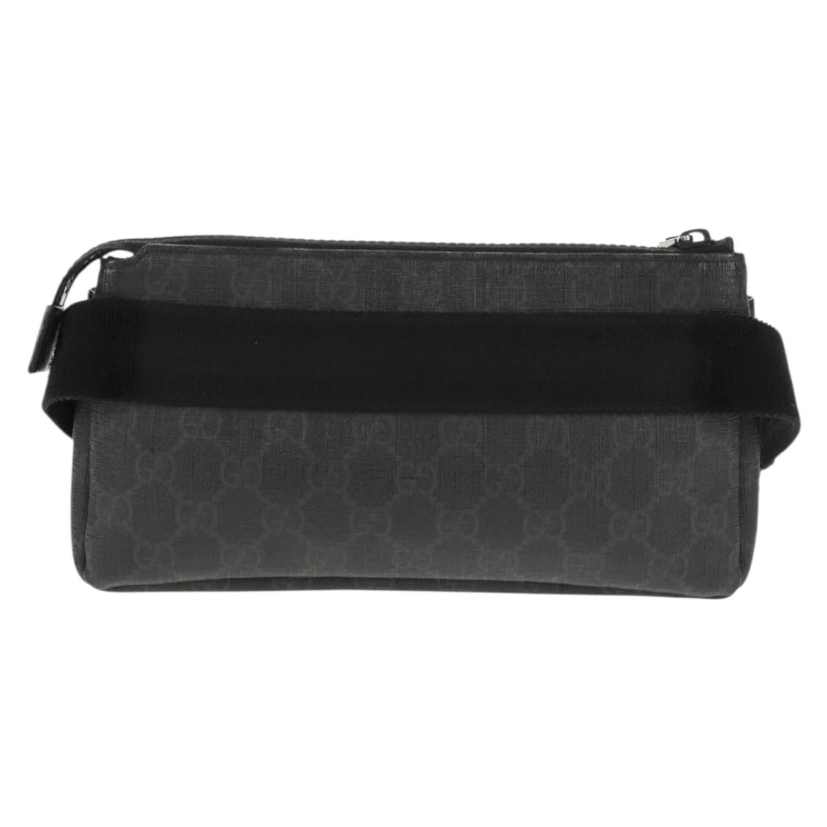 Gucci Waist Bag GG Coated Canvas, BLACK, CANVAS, Shoulder bag