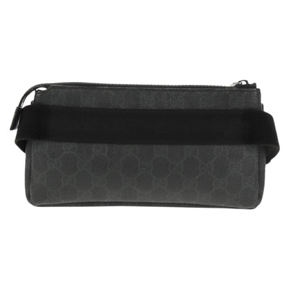Gucci Waist Bag GG Coated Canvas, BLACK, CANVAS, Shoulder bag