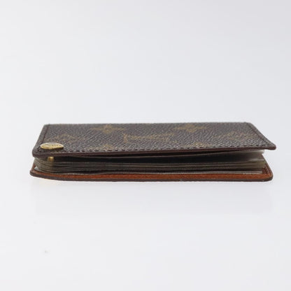 Louis Vuitton Porte Cartes Pression Card Case Monogram Canvas, BROWN, CANVAS, Card Holders