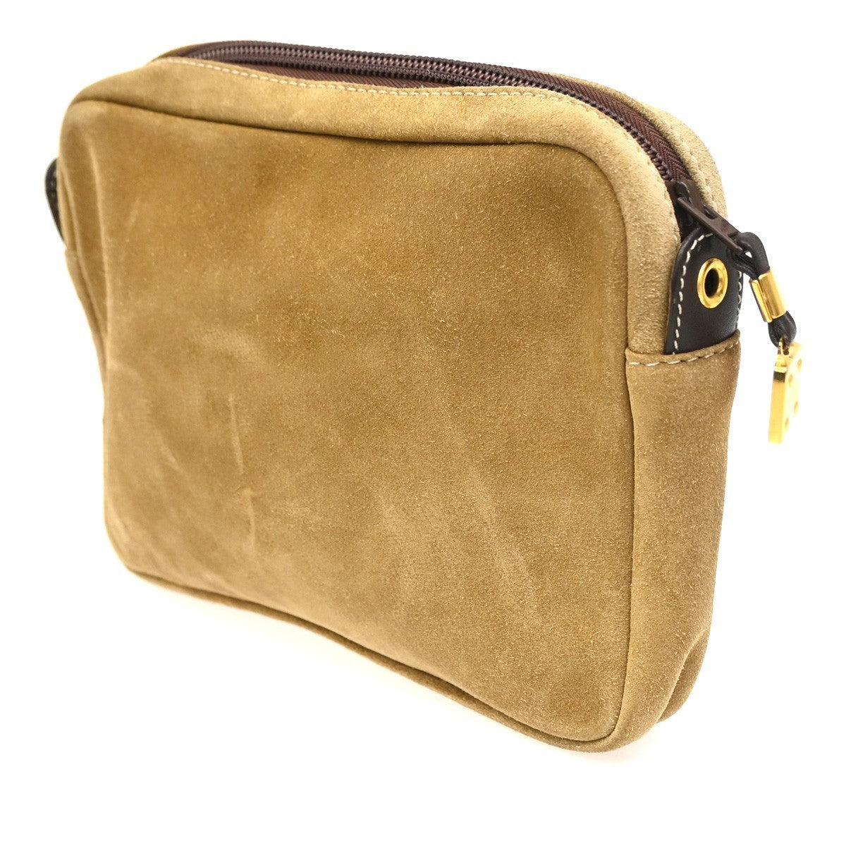 Loewe Vintage Shoulder Bag Suede, BROWN, SUEDE, Shoulder bag