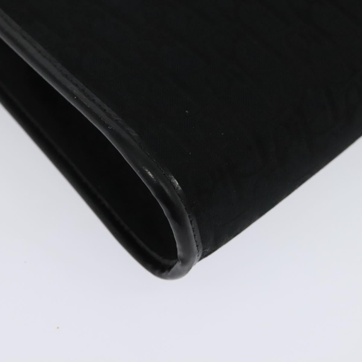 Christian Dior Vintage Trotter Flap Shoulder Bag Canvas, BLACK, CANVAS, Shoulder bag