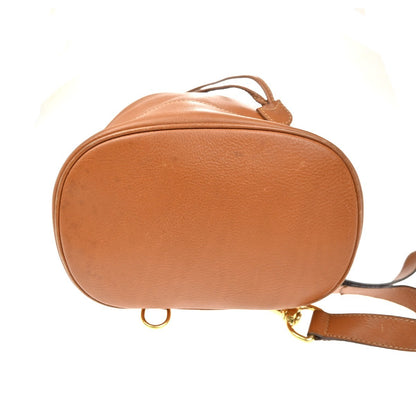 Gucci Vintage Bamboo Sling Backpack Leather, Brown, Leather, Backpack