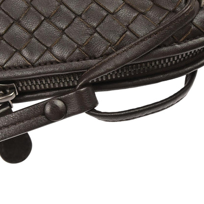 Bottega Veneta Nodini Crossbody Bag Intrecciato Nappa, BROWN, LEATHER, Shoulder bag