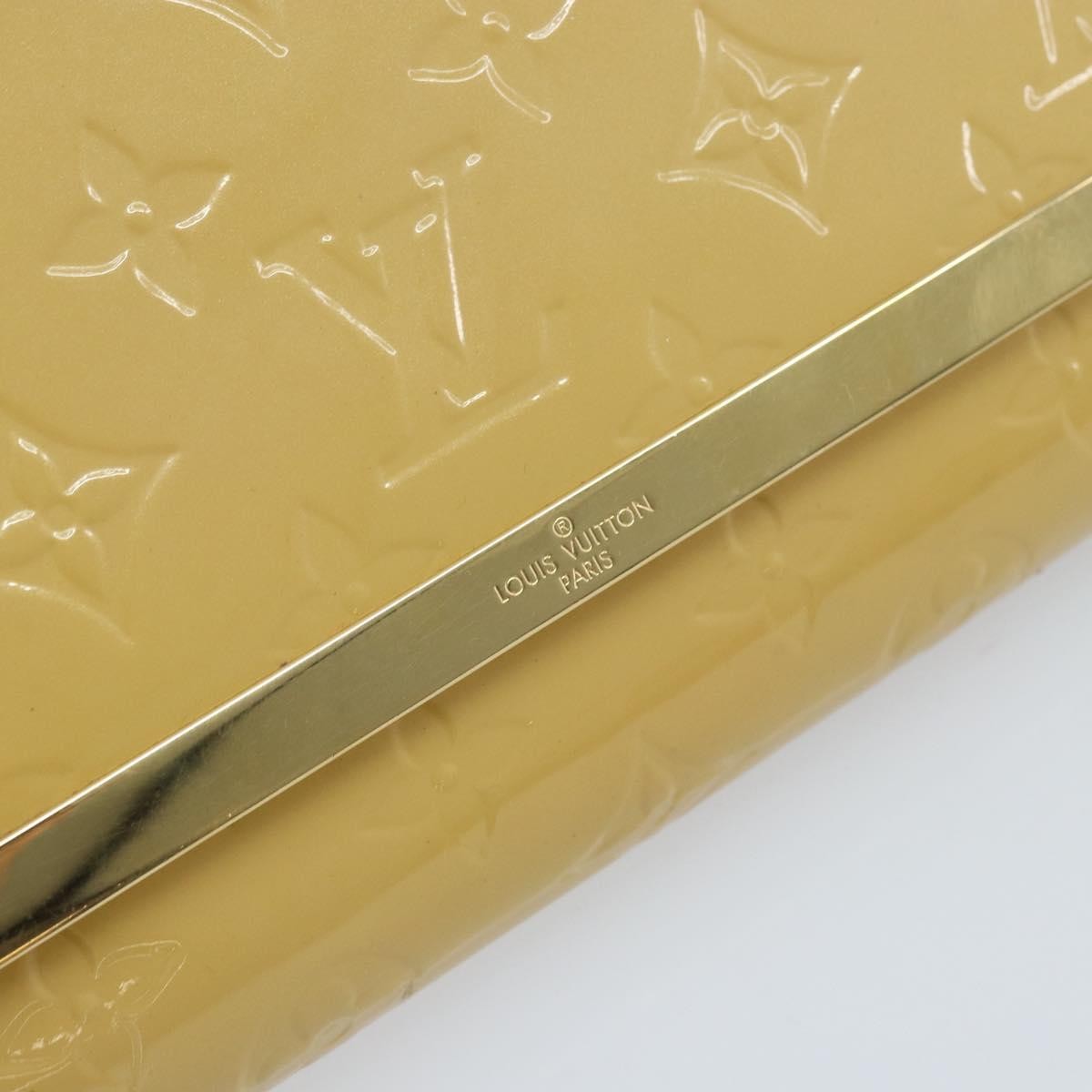 Louis Vuitton Ana Bag Monogram Vernis, YELLOW, PATENT_LEATHER, Clutche & pouche