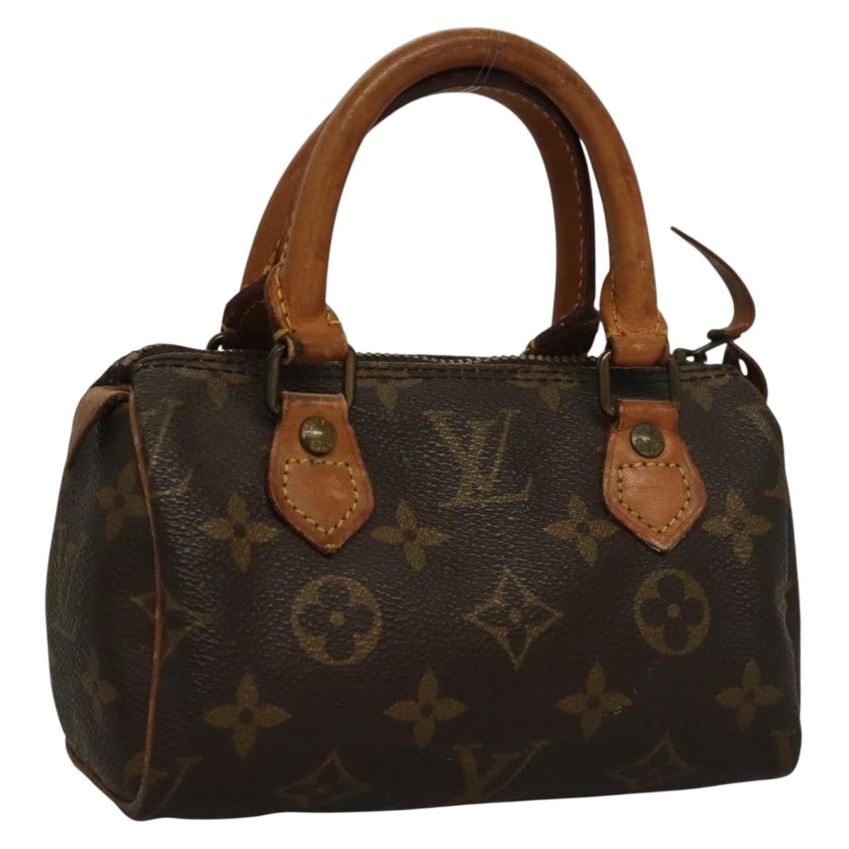 Louis Vuitton Speedy Mini HL Handbag Monogram Canvas, BROWN, CANVAS, Handbag