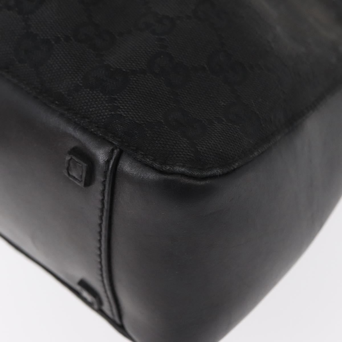 Gucci Vintage Handbag Canvas, BLACK, CANVAS, Handbag