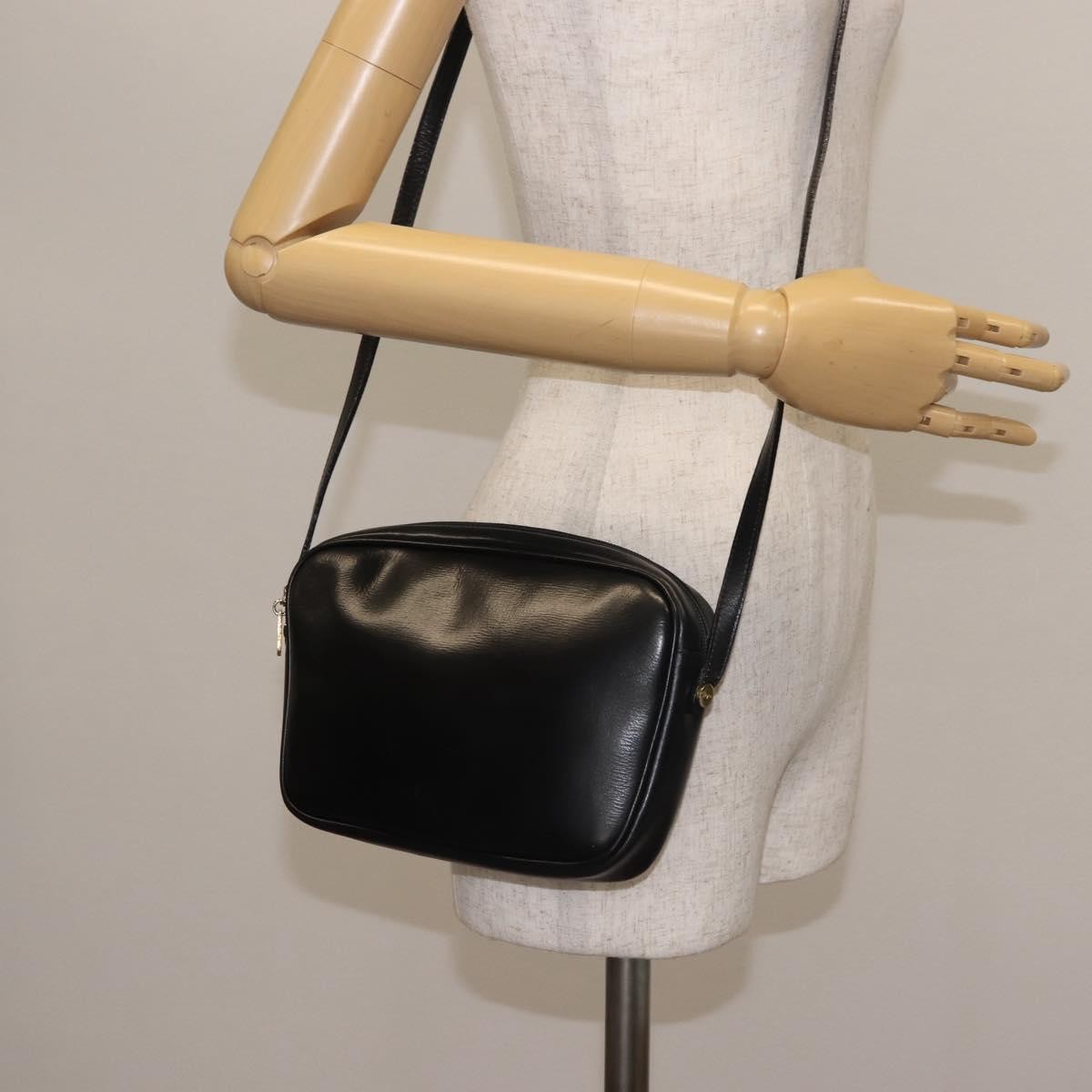 Salvatore Ferragamo Vala Shoulder Bag Leather, BLACK, LEATHER, Shoulder bag