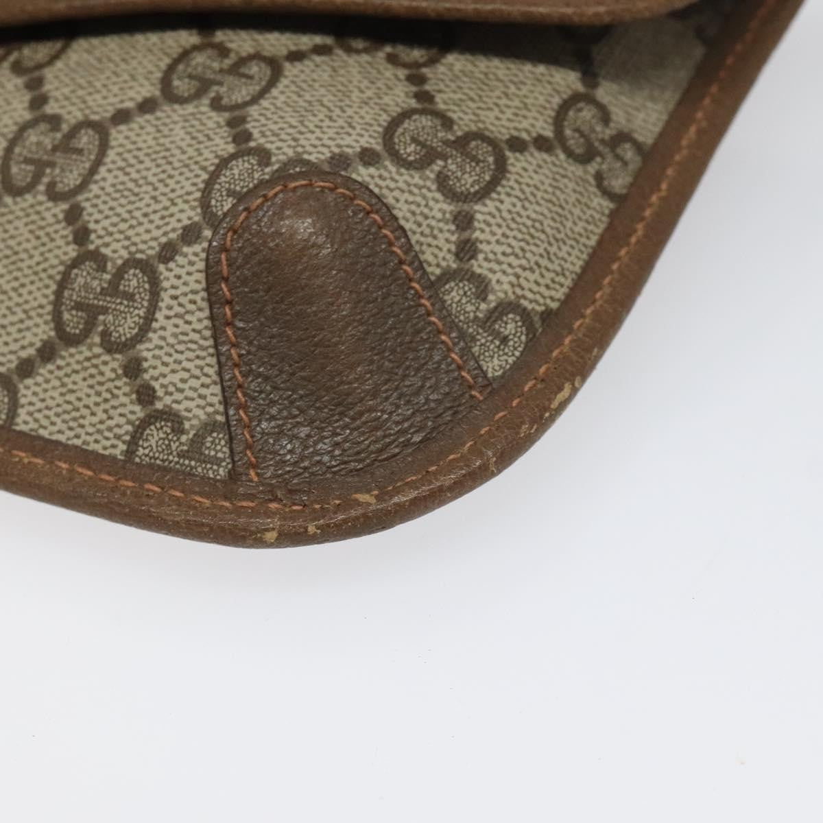 Gucci Ophidia Flap Clutch GG Coated Canvas, BEIGE, CANVAS, Clutche & pouche